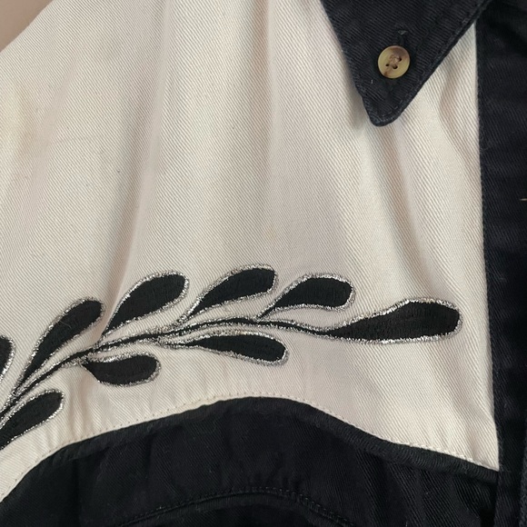 VTG Gordon James Men's Button Down Embroidered Western Shirt Medium -C - Picture 4 of 4